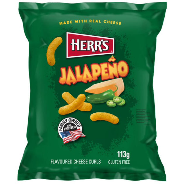 Herr´s Jalapeno flavored Cheese Curls 113g